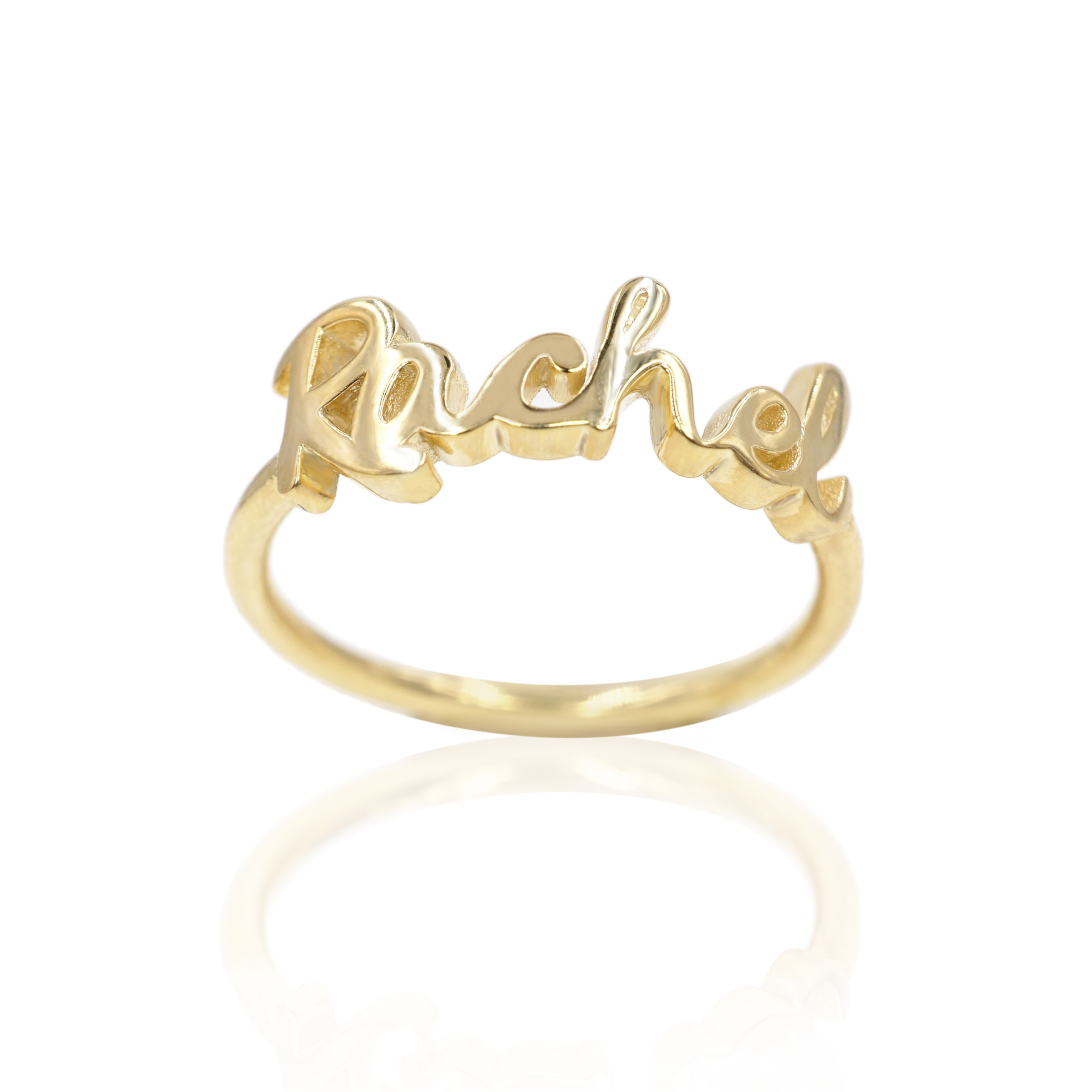 Custom Name Ring Size 7: Rose - Nissa Jewelry